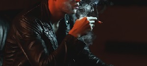 man smoking